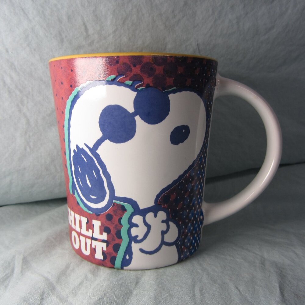 *BOGO mugs* 14 oz mug peanuts snoopy joe cool chill out Gibson (w2455)